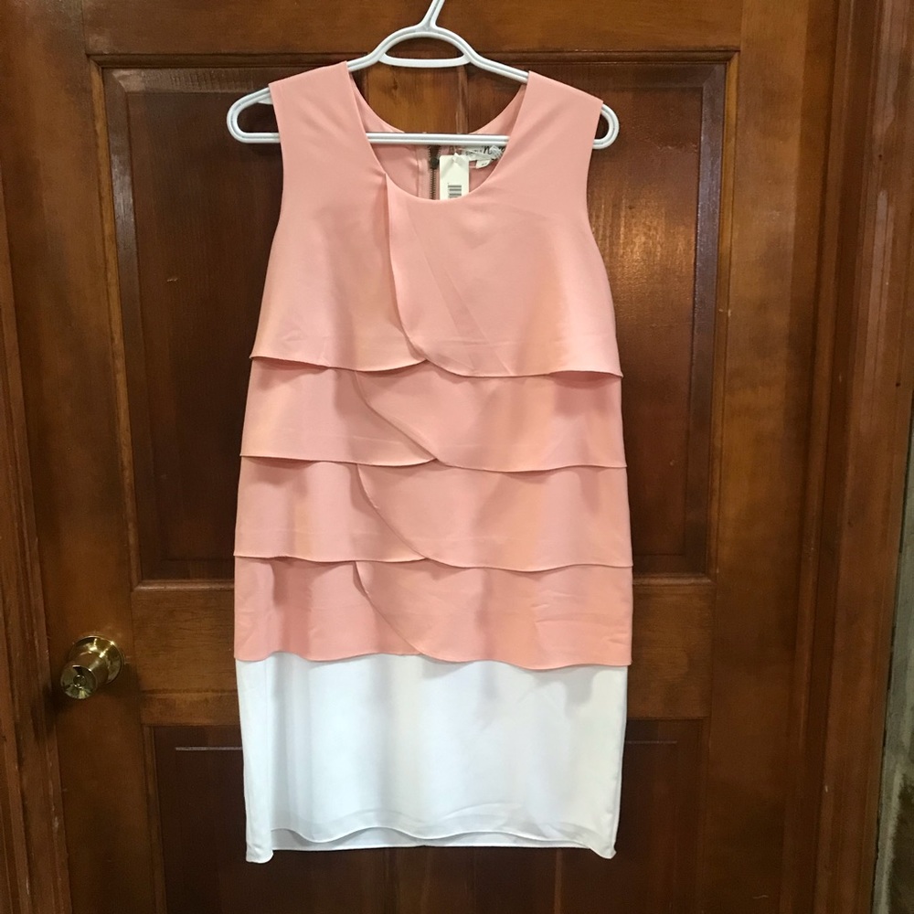 Peach Ruffle Dress